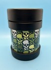Small Green Skull Thermos Stands 5    Tall For Hot Or Cold Food Storage Skulls