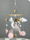 Ballerina Baby Mobile Crib Boho Nursery Decor Ballet Mobile For Girl Felt Mobile