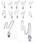Nfl Football Team Logo Womens Ladies Crystal Flip Flop Necklace Pick Your Team
