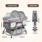 3 In 1 Rocking Crib Baby Bassinet Newborn Beside Sleeper Infant Sleeping Bed Us