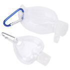 Travel Empty Squeeze Bottle With Keychain 50ml Transparent Plastic Flip Cap New