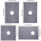 Abs   Pvc Shower Tray Kit Shower Kit Curb 38 x60  48 x72   Central Offset Drain