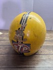 Vintage 1970s Yellow Motorcycle Helmet