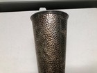 Dutch Ware E   Jb Silver Plate Empire Art Trumpet Vase Hammered 13 Inches