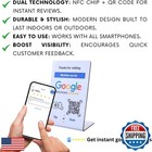 Nfc Tap Google Review Stand - Boost Customer Feedback With Tap And Scan Qr - 