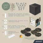 Artesori Card Box With Cards For Wedding  Birthday  Baby Shower  Graduation 8x8 