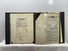 Original Vintage Lot Of American Flyer Toy Train Instruction Sheets With Binder