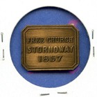 1857 Rare Bronze Scottish Communion Token Free Church Stornoway 