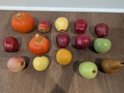 Artificial Decorative Faux Fruit Apple Pumpkin Realistic Heavy Large Lot Of 15