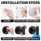 4 Pack Suction Cup Hooks For Shower - Stainless Steel Towel Hooks For 