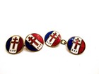 Ww2 Free French Amis Des Voluntaires Francais Avf Supporters Cufflinks