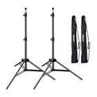 7ft Photography Light Stand Set - 2 Pack For Speedlight  Flash  Softbox  Studio