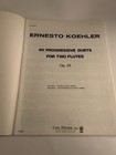40 Progressive Duets For Two Flutes Op  55 By Ernesto Koehler