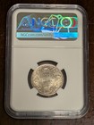 India - British 1940  c  1 2 Rupee Ngc Ms61 - Free Shipping   