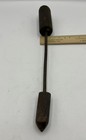 Antique Vintage Primitive Soldering Iron Wood Handle Copper Tip Blacksmith Tool