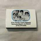 The Original Beach Boys Cafe Matchbook  Hermosa Beach  Ca 2701 Pacific Coast Hwy