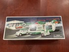 2001 Hess Helicopter With Motorcycle And Cruiser Brand New