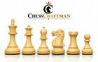 4 1  Pro Staunton Weighted Wooden Chess Set- Chess Pieces Only - Ebonised Wood