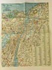 1964 July National Geographic Vintage Original Map Of Greater New York