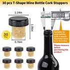 Wine Bottle Resealer  60 Pcs Cork Stopper  Pvc Capsules  Multicolor