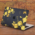Black Base Flower Matte Hard Case Protector For Macbook Pro Air11 12 13 14 15 16