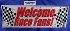Welcome Race Fans Party Banner Race Car Indycar Indy 500 Nascar Usac F-1