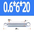 Wire Dia 0 6mm Expansion Spring Galvanized Tension Extension Extending Springs