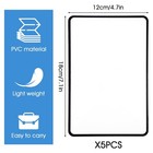 5pcs Full Page Magnifying Glass For Reading  3x Lightweight Flat Clear  Black
