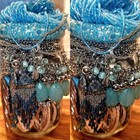 Mystery Jewelry Jar -  Blue Meadows - Includes Stamped And  925 