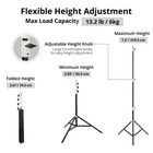 Flashpoint Pro Heavy-duty Air-cushioned Light Stand  white  7 2  