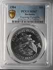 1984   50 Barbados Fourwing Flyingfish Pcgs Ms67  47588947