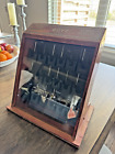 Antique Boye Sewing Needles Store Display Advertising Cabinet Case 