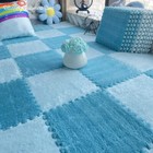 Soft Plush Children Rug Play Mat Puzzle Carpet Interlocking Exercise Tiles Floor