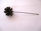 Vintage antique Edwardian victorian Brass Ladies Hat Pin 4  L