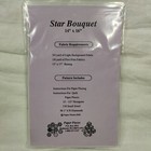 Paper Pieces Star Bouquet Wall Quilt Pattern 14x16  Hexagons Jewel   Diamonds