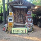 Big Vintage Diet-rite Cola Sign Metal Embossed Nehi Soda Rc Large 54 x18 