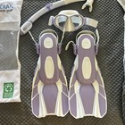 Womens Guardian Snorkeling Set New In Bag Ladies Lavender White S m