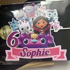 Personalised Gabby s Dollhouse  Inspired Themed Cake Topper