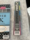 Scrapbooking  Lot Of Glitter Paper And Borders