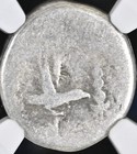 Marc Antony Silver Denarius 30bc Genuine Legionary Roman Imperatorial Ngc Graded
