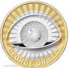 George Orwell 2025 Uk   2 Silver Proof Coin -  2124 Of 4500 - Limited Mintage