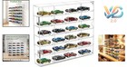 Acrylic Display Case For Hot Wheels 1 64 Scale With 6 Shelves Wall Mount Shel   