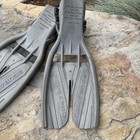 Scubapro Twin Jet Open Heel Swim Fins Size Medium Gray Scuba Diving Adjustable
