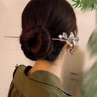 Exquisite Metal Hairpin Elegant Vintage Flower Hair Stick Girls Trendy Deco