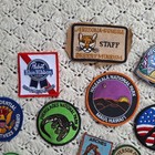 Lot Of 17 Vintage Embroidered Patches Travel Work Parks Sports   Souvenir