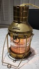 Vintage 1940s anchor brass  Copper Ship Oil  electric Lantern Navy Maritime Rare