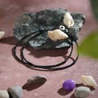 Tiny Black Obsidian Choker Faceted Beads Healing Reiki Energy Women Necklace