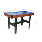 48    3-in-1 Multi Combo Game Table Set For Pool  Glide Hockey And Table Tennis
