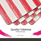 Pimpernel American Flag Cork-backed Board Placemats  Set Of 4  15 7 X 11 7 