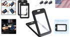 3 Pack Id Badge Holder With Plastic Clip  Double-sided Clear Vertical Badge     